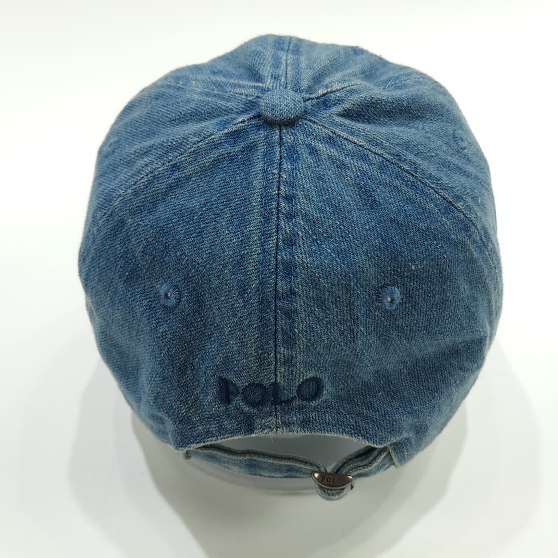 CN737 폴로 랄프로렌 데님 블랙 자수 볼캡 모자 상품이미지5