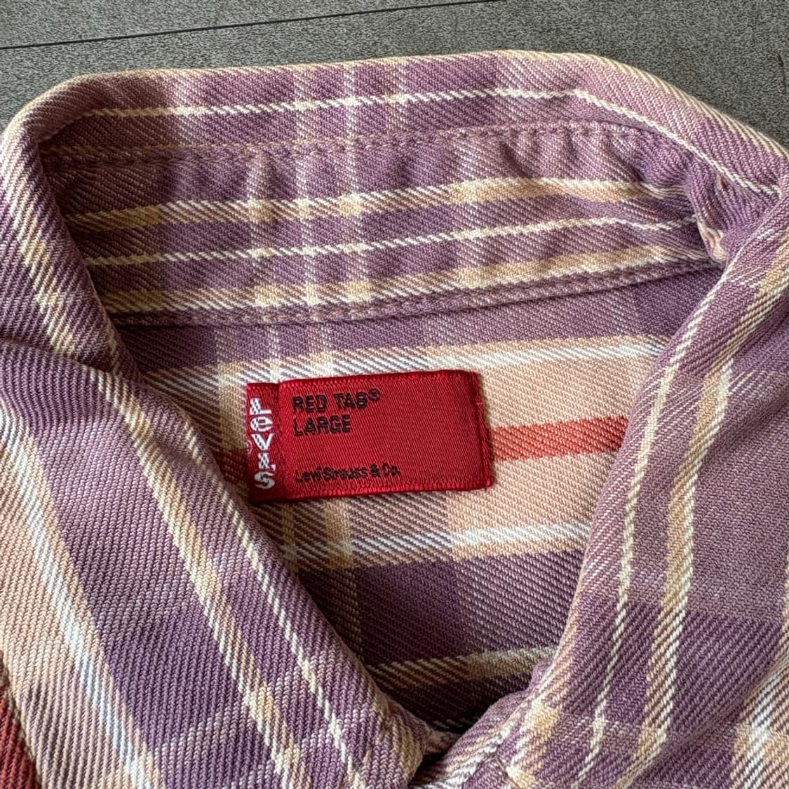 리바이스 정품 체크 해비 코튼 셔츠 상품이미지5