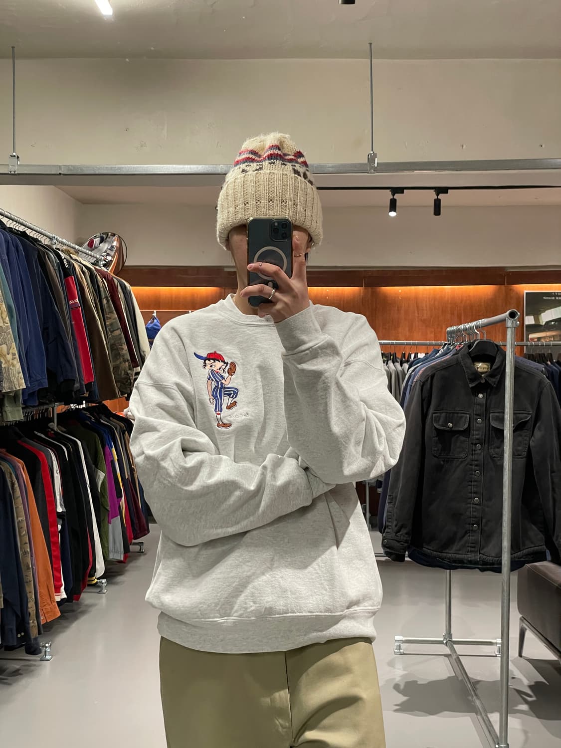 90s USA 베티붑 맨투맨 티셔츠 상품이미지1