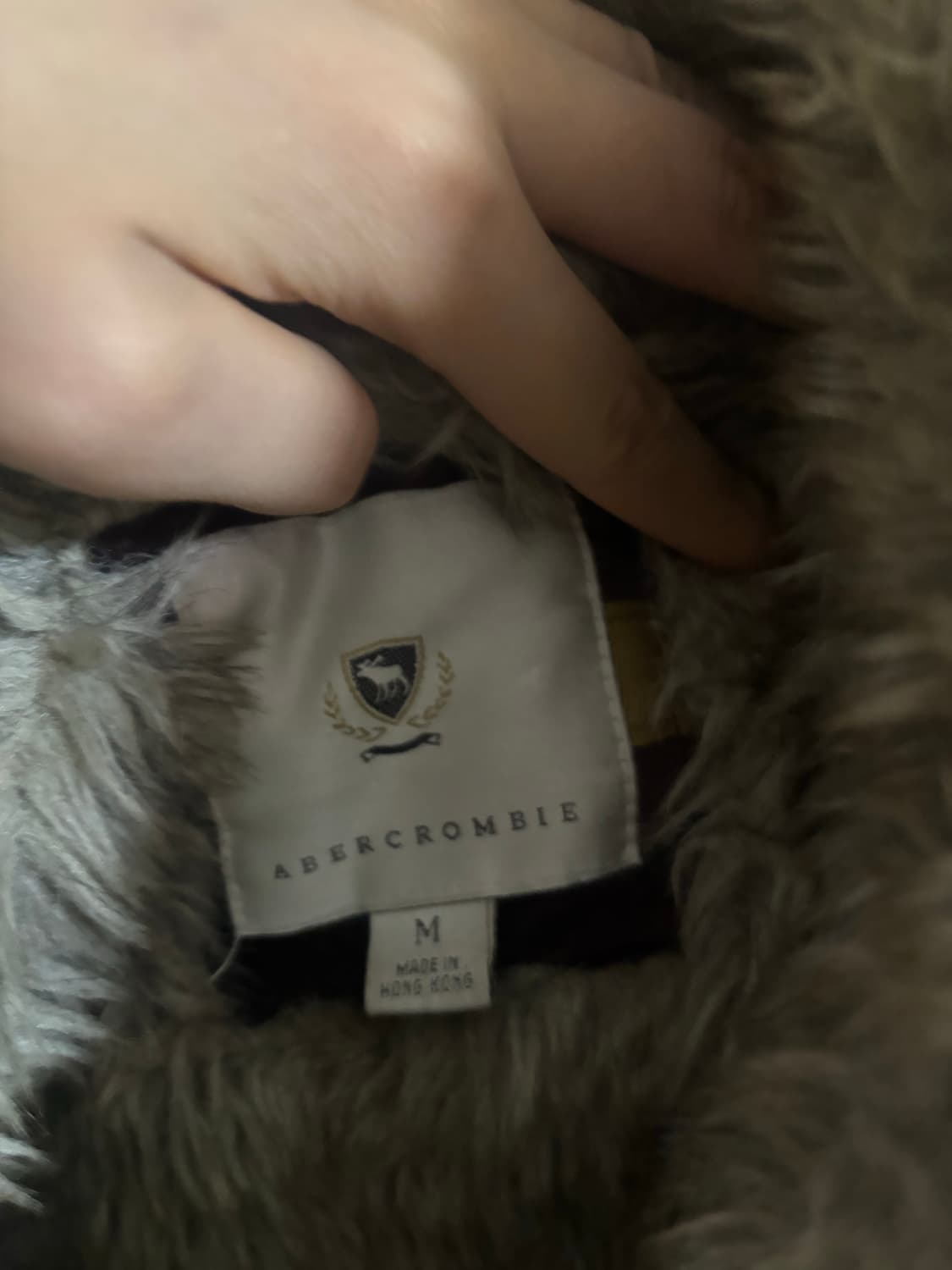 아베크롬비 브라운 퍼 후드집업 상품이미지3