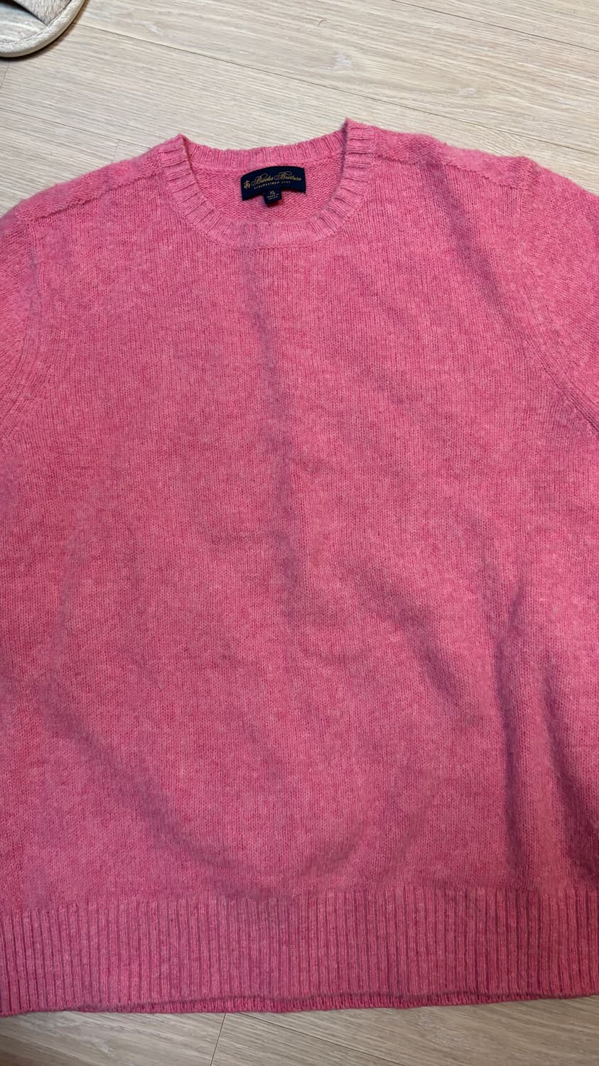 브룩스 브라더스 핑크색 니트 XL 상품이미지3