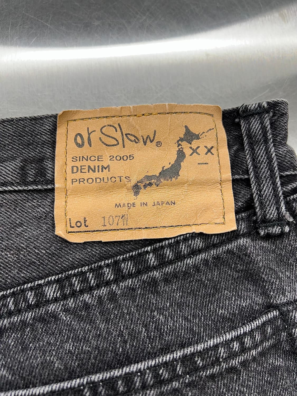 오어슬로우 107 아이비 뎀 스톤 데님 팬츠 상품이미지10