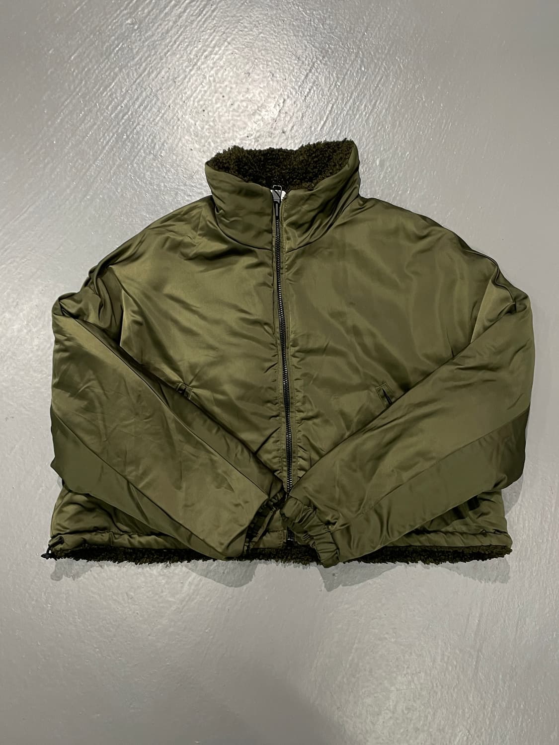 ZARA women 크롭 리버시블 플리스 자켓 상품이미지5