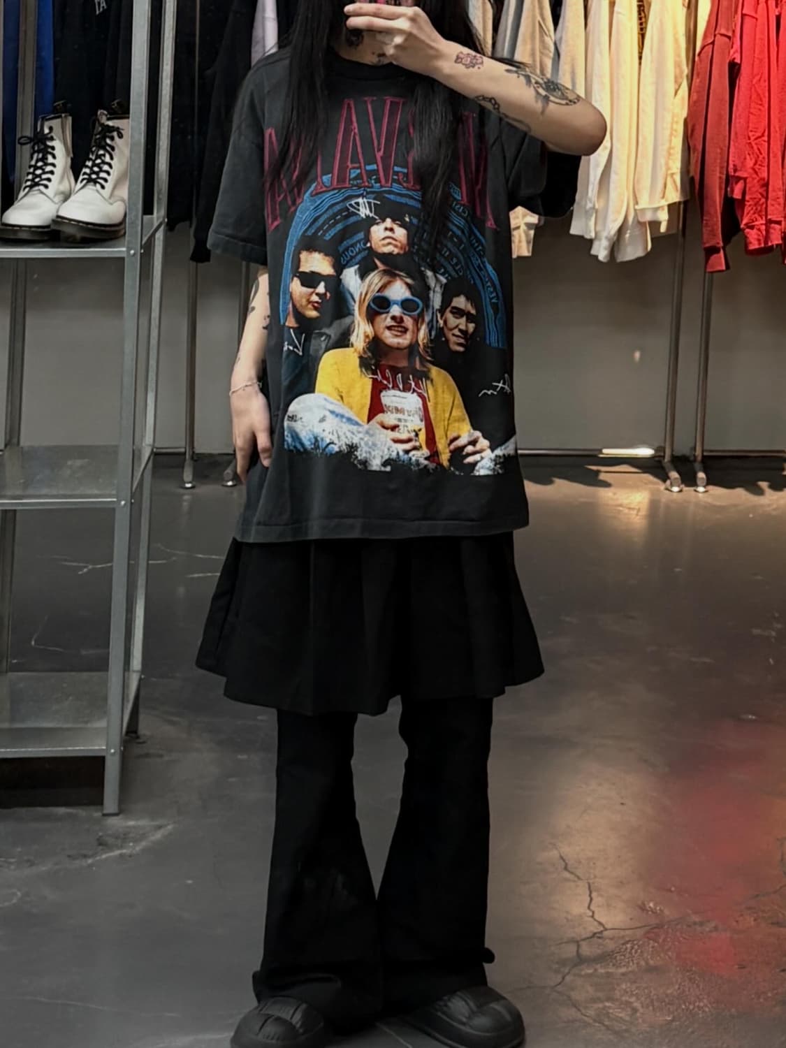 빈티지 너바나 그래픽 반팔 A3712 상품이미지1