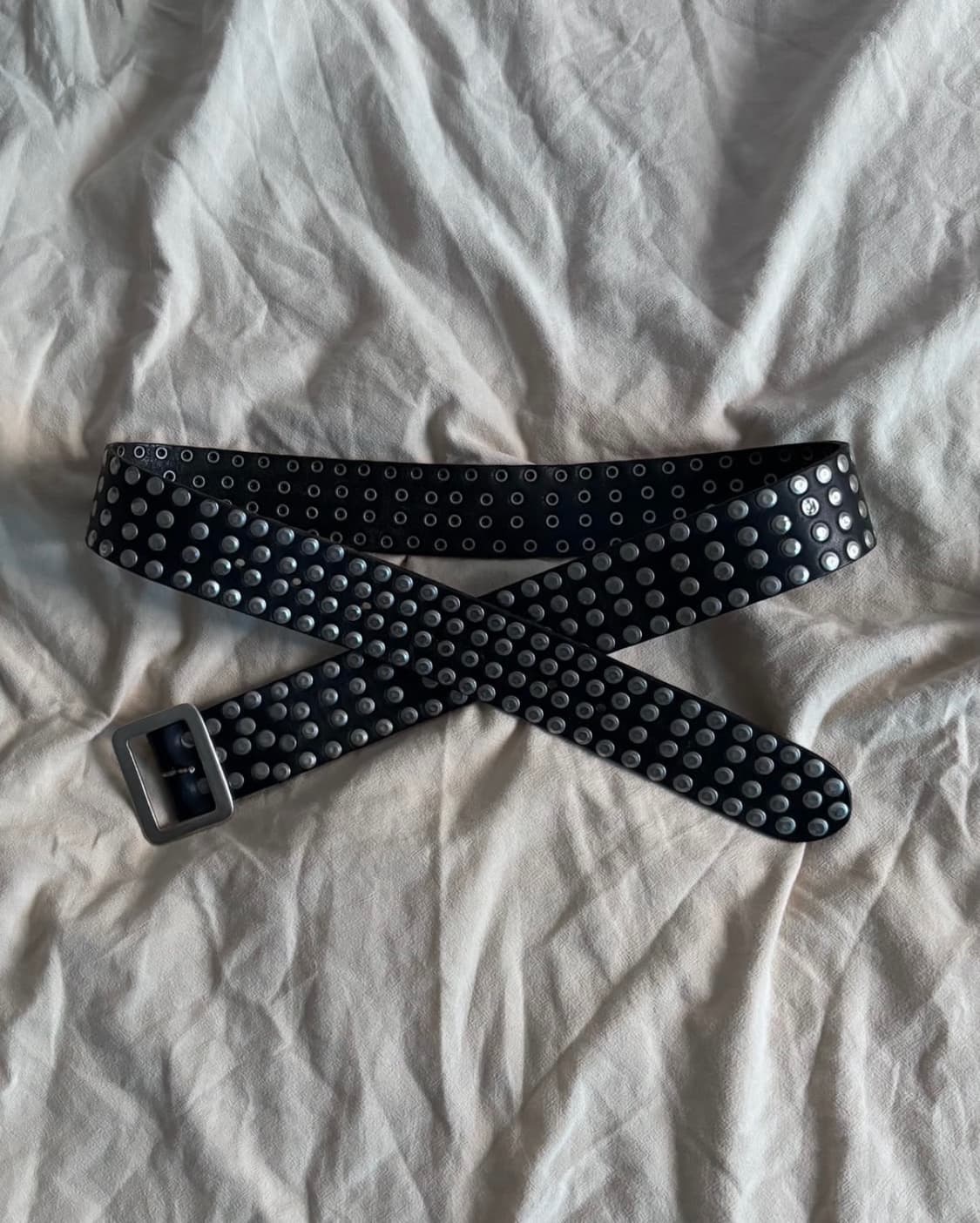 [os] 마르지엘라 ss02 레더 스터드 벨트  상품이미지1