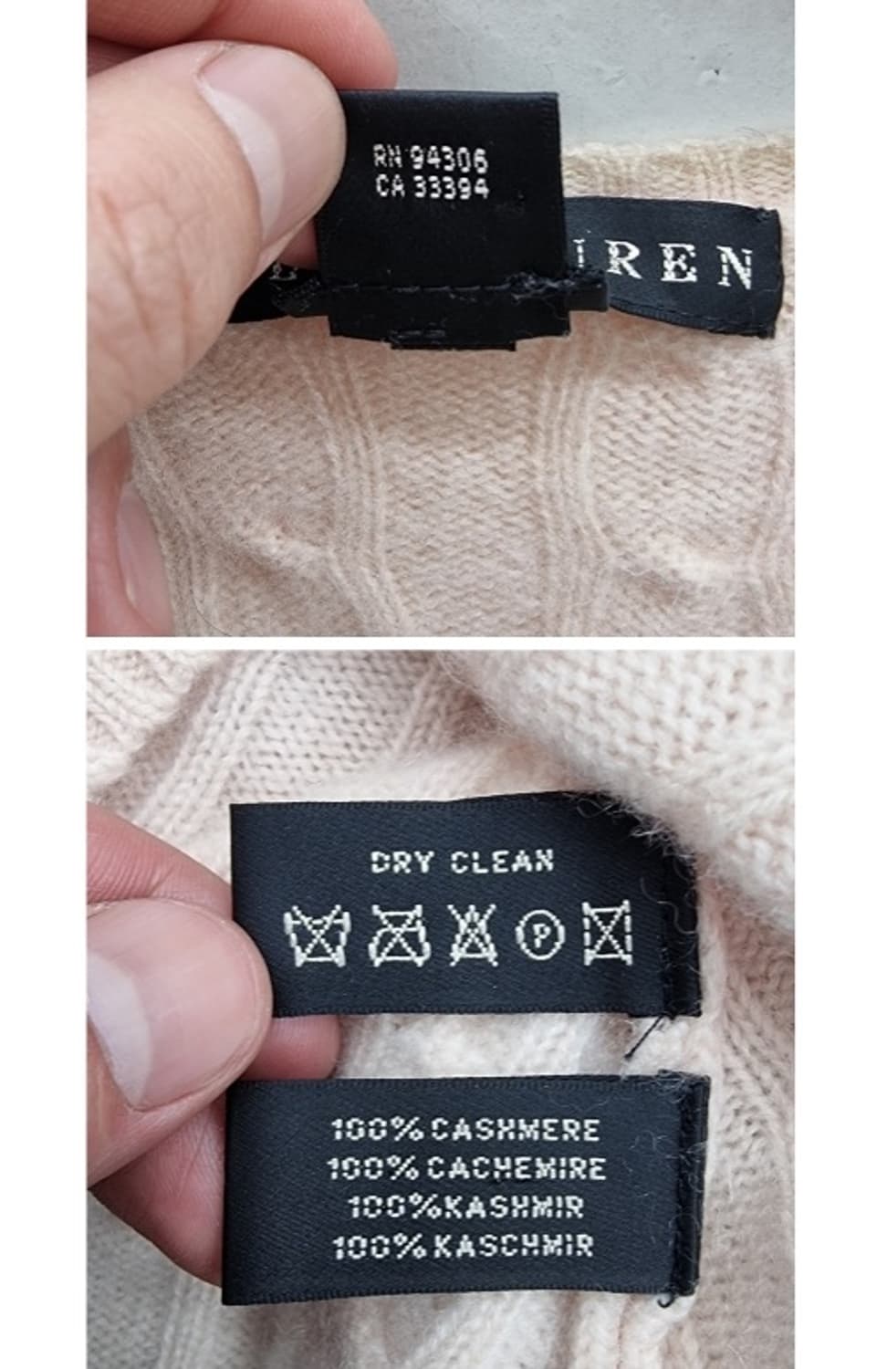 POLO RALPH LAUREN 폴로 랄프로렌 (캐시미어100%) 상품이미지8