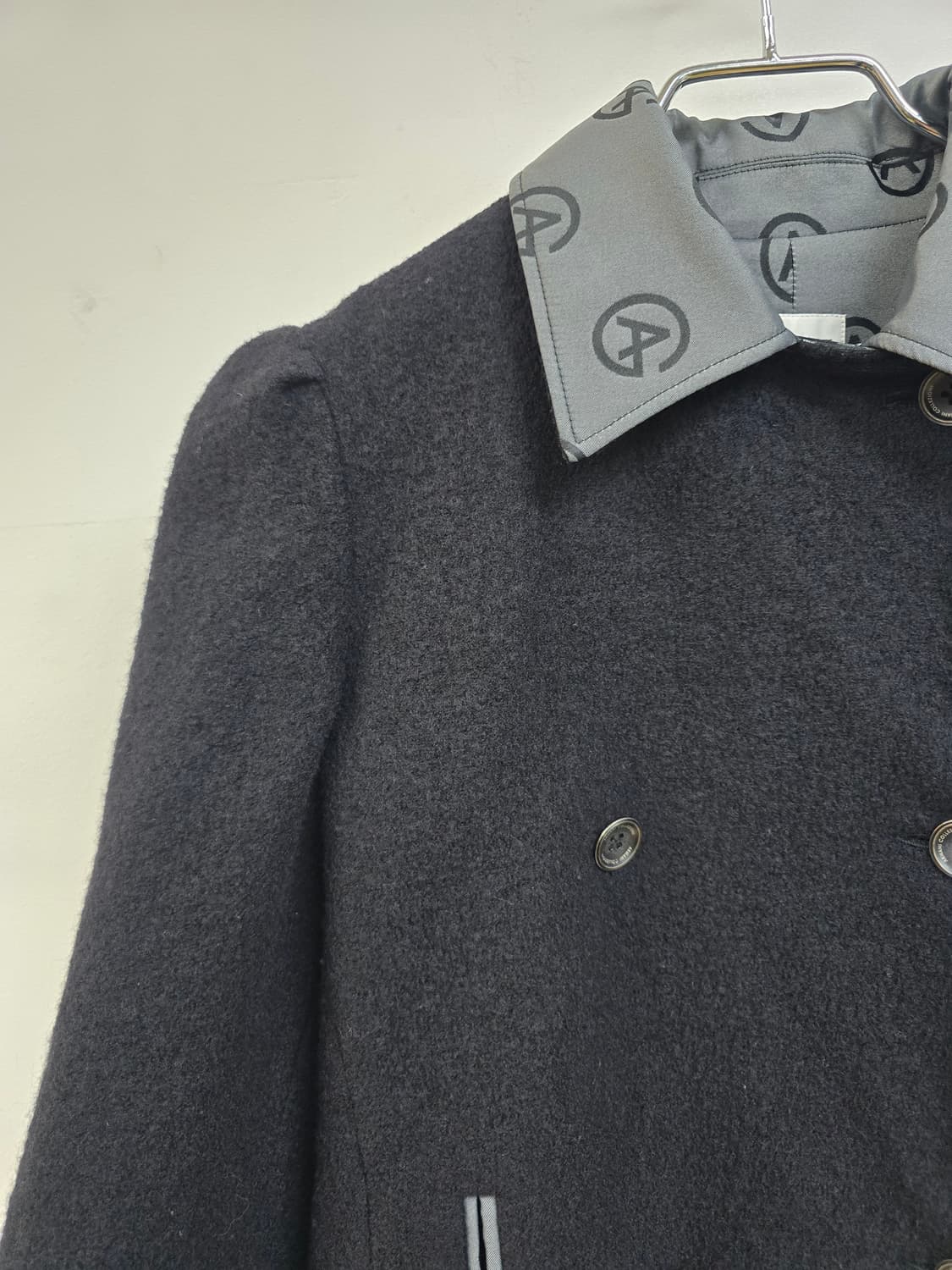 아르마니 꼴레지오니 로고 라나울100% 자켓 상품이미지5