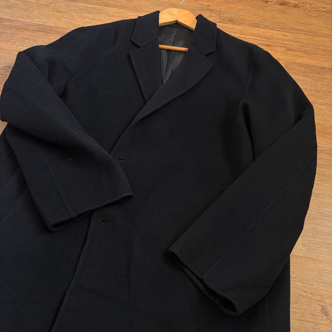 ZIO 송지오 박스핏 105 코트 다크네이비 가벼운 소재 실루엣 상품이미지7