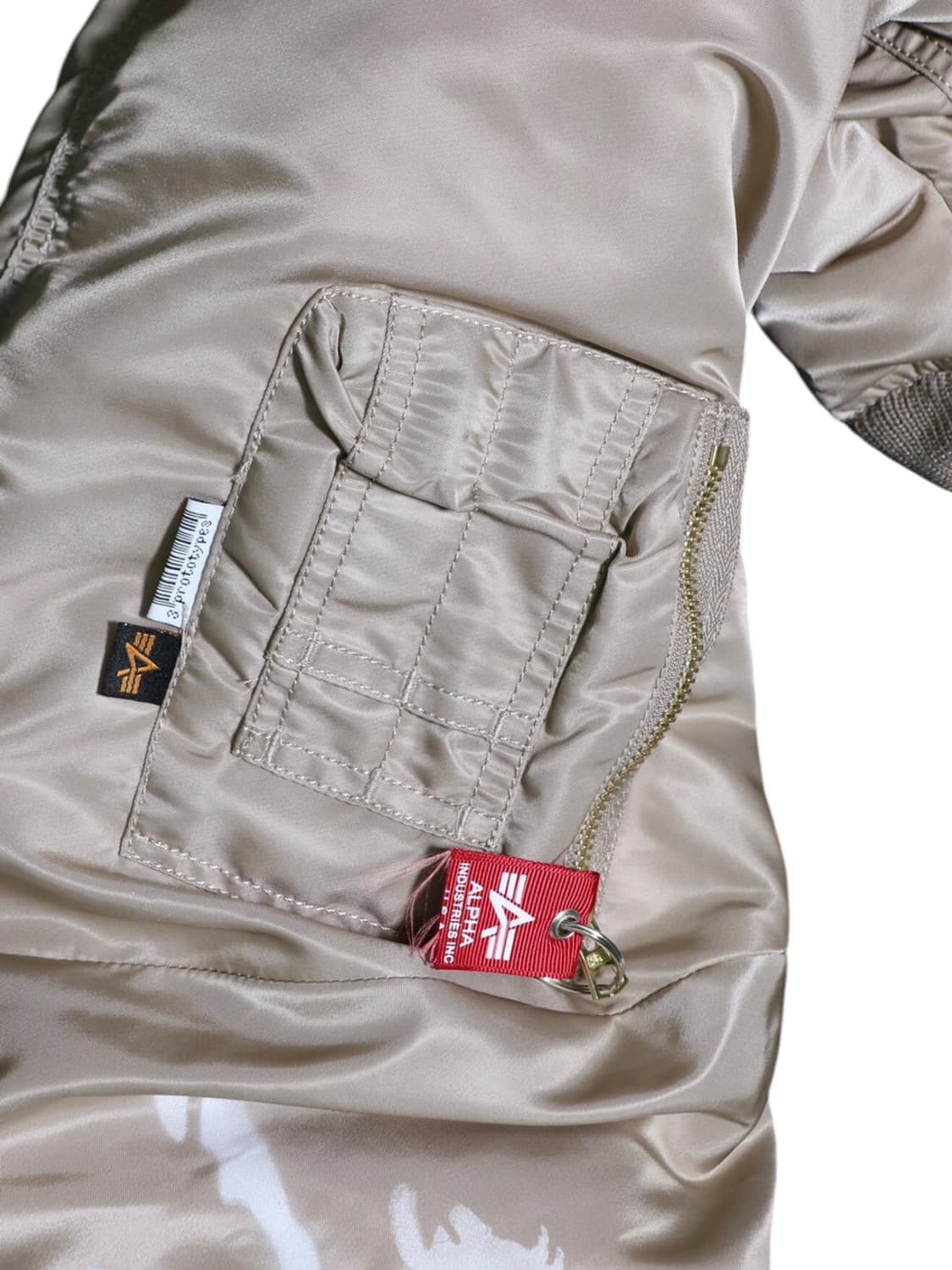 프로토타입스 BOMBER SLEEVE 백/베이지 상품이미지6