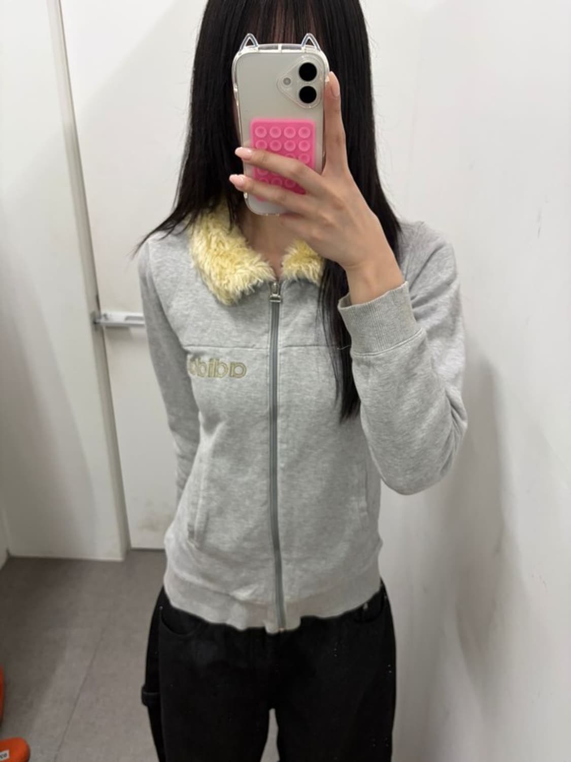 아디다스 Y2K 퍼카라 집업 상품이미지4