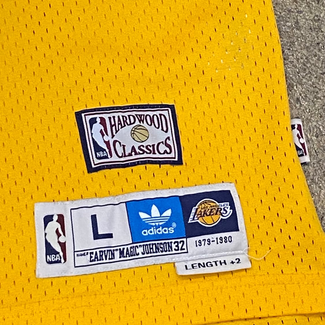 00s 미국 빈티지 아디다스 NBA LA레이커스 매직존슨 농구유니폼 상품이미지5