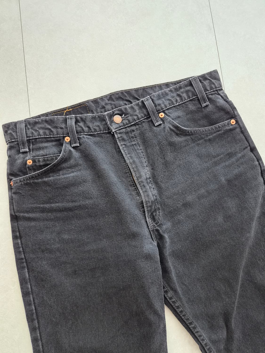 빈티지 리바이스 517 블랙 블랭크탭 36x32 상품이미지3