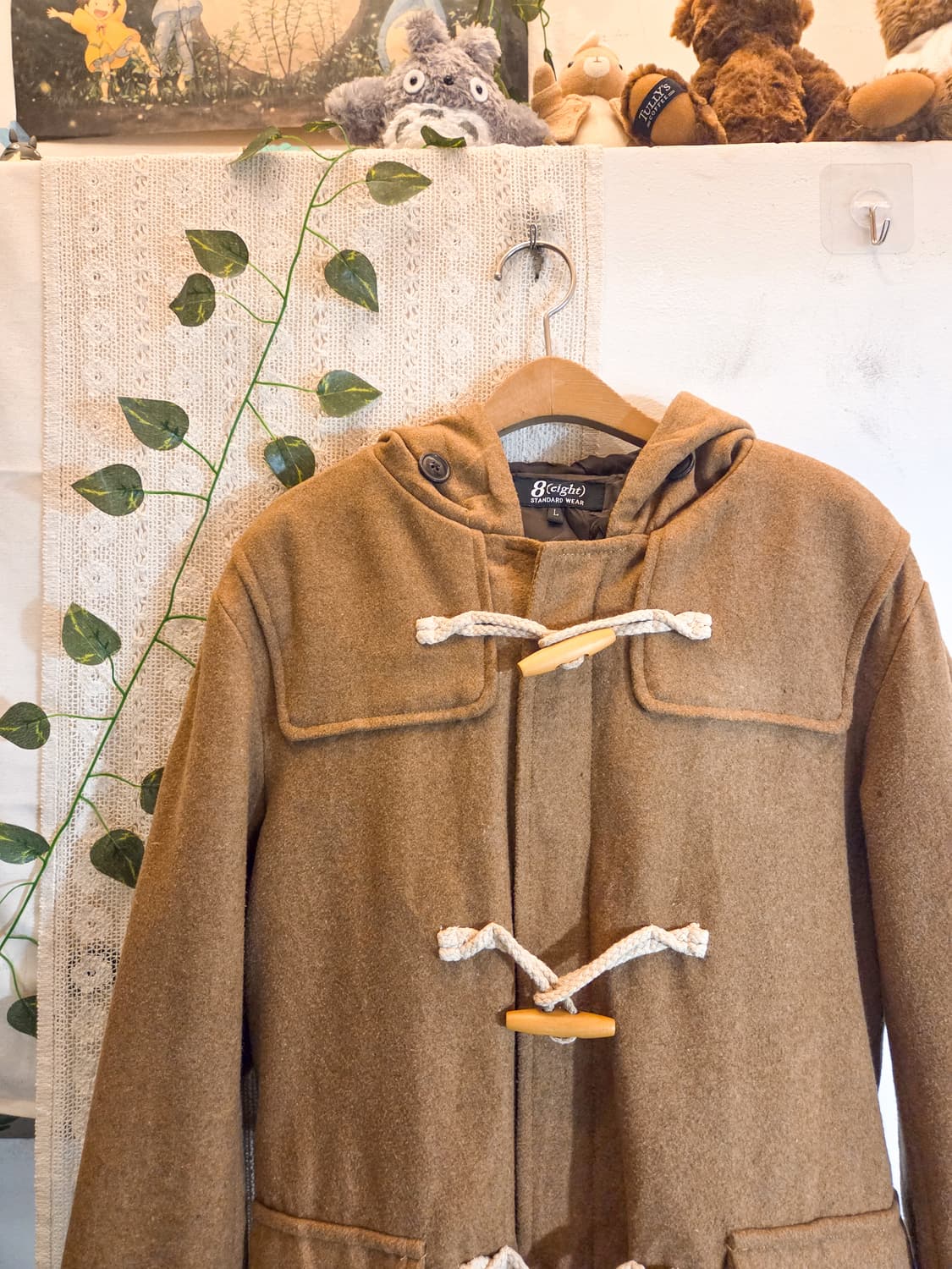 베이지 떡볶이 코트 상품이미지2