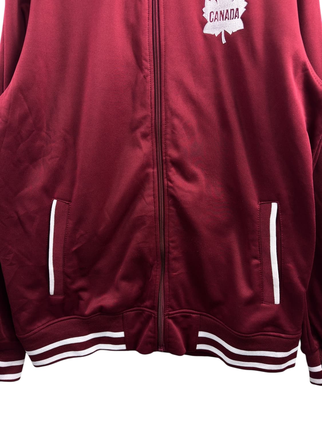 케나다 와인 버건디 자수 트랙탑 져지1477 상품이미지4