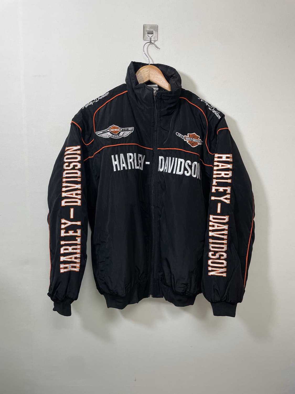 할리데이비슨 자수 레이싱 자켓 L - J11 상품이미지1