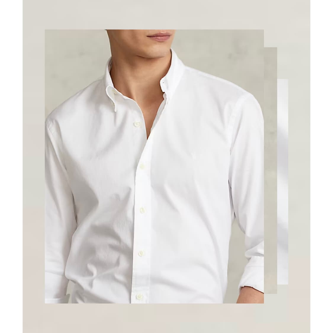 [M] 폴로 랄프로렌 가먼트 다이 트윌 셔츠 클래식 핏 QR인증 상품이미지4