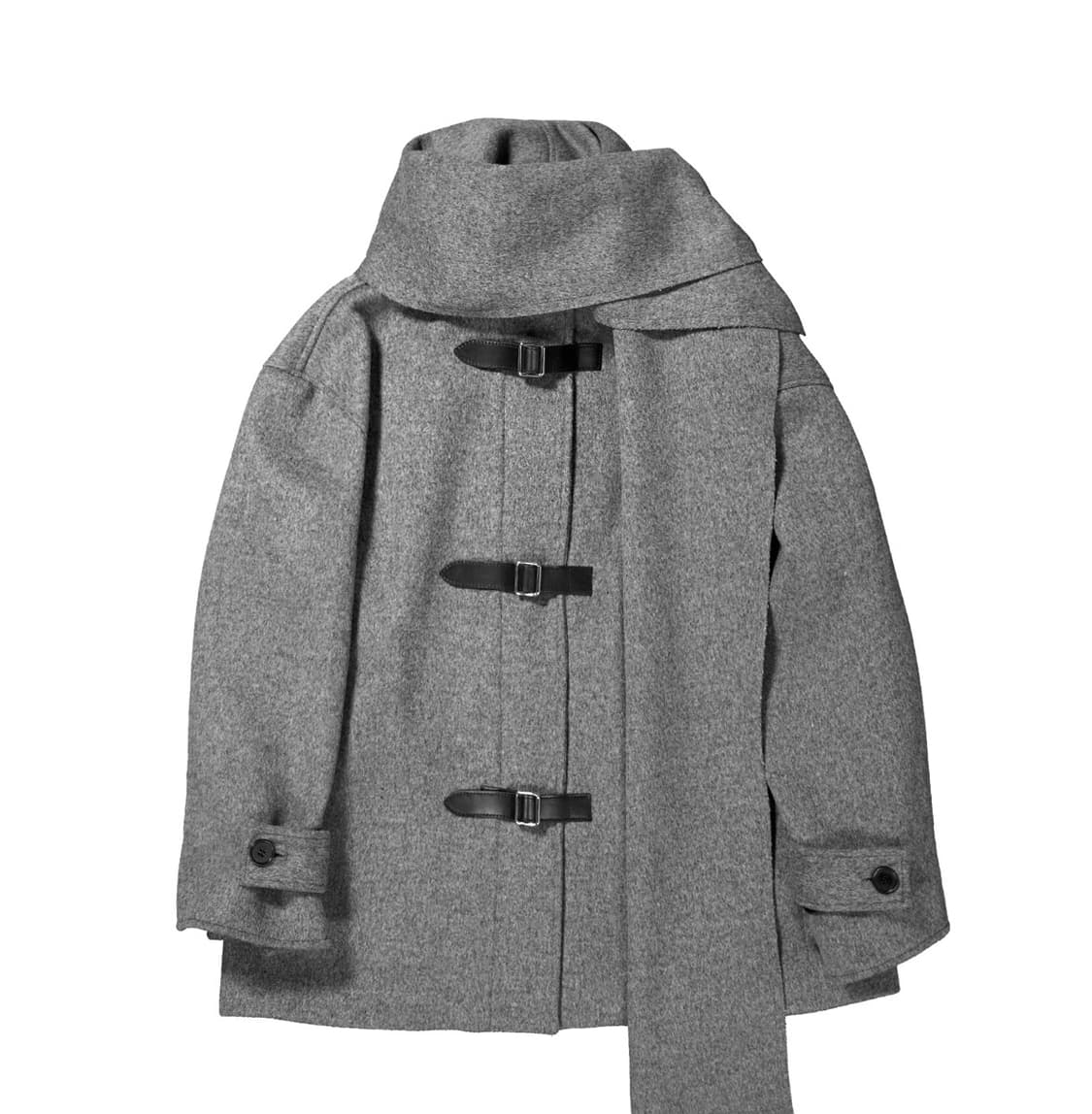 생긴스튜디오 BELTED SCARF HEAVY WOOL COAT 상품이미지2