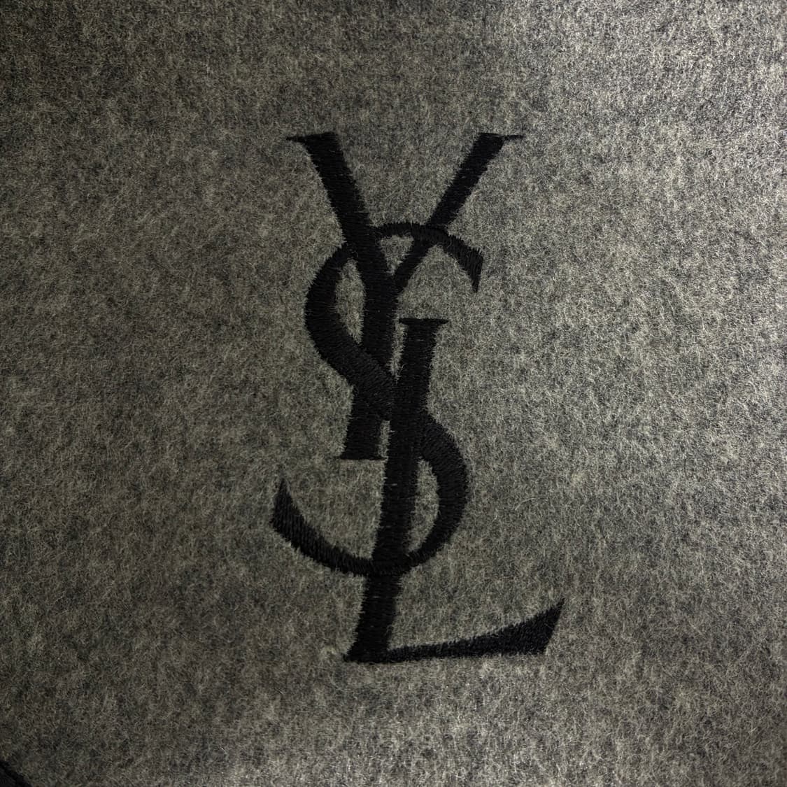 Yves Saint Laurent  입생로랑 퍼카라 울 블루종 차콜 자켓 상품이미지7