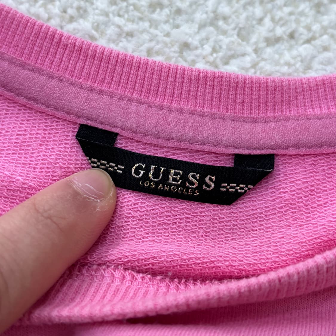 80-165 게스 패치 맨투맨 티셔츠 0305E 상품이미지3