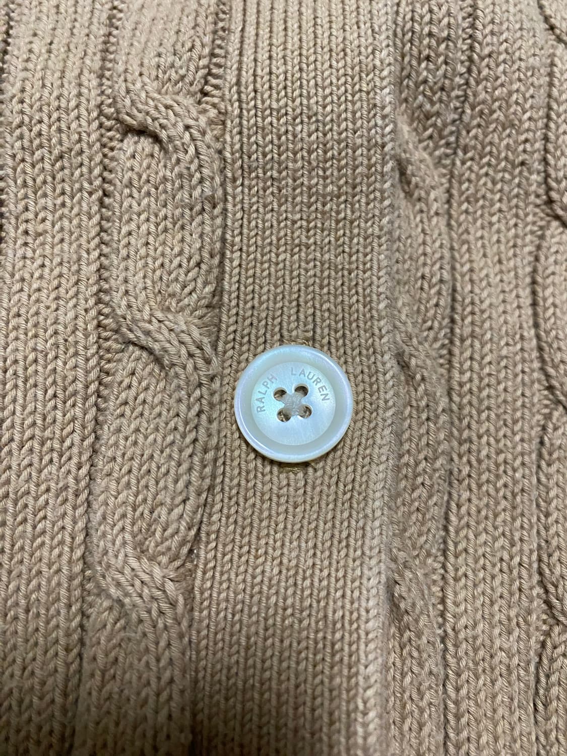 정품 최신형 QR택 폴로 케이블 코튼 가디건 니트 상품이미지10