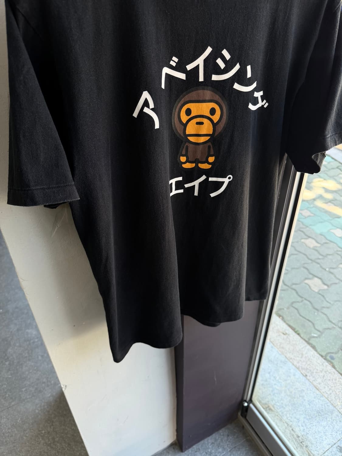 L/ 베이프 가타카나 마일로 반팔 상품이미지4