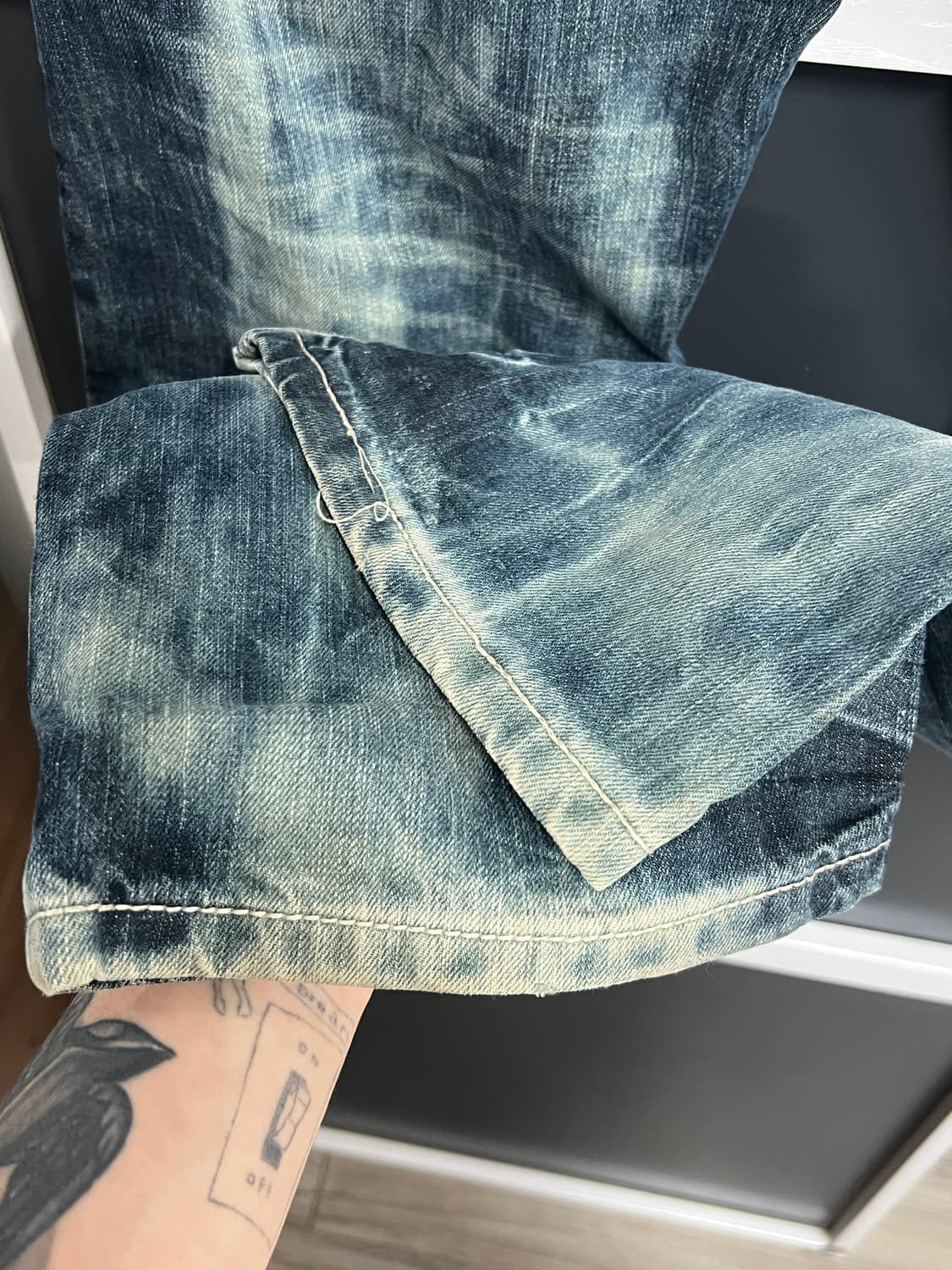 Evisu 에비수 타이다이 워싱 데님 팬츠 상품이미지5