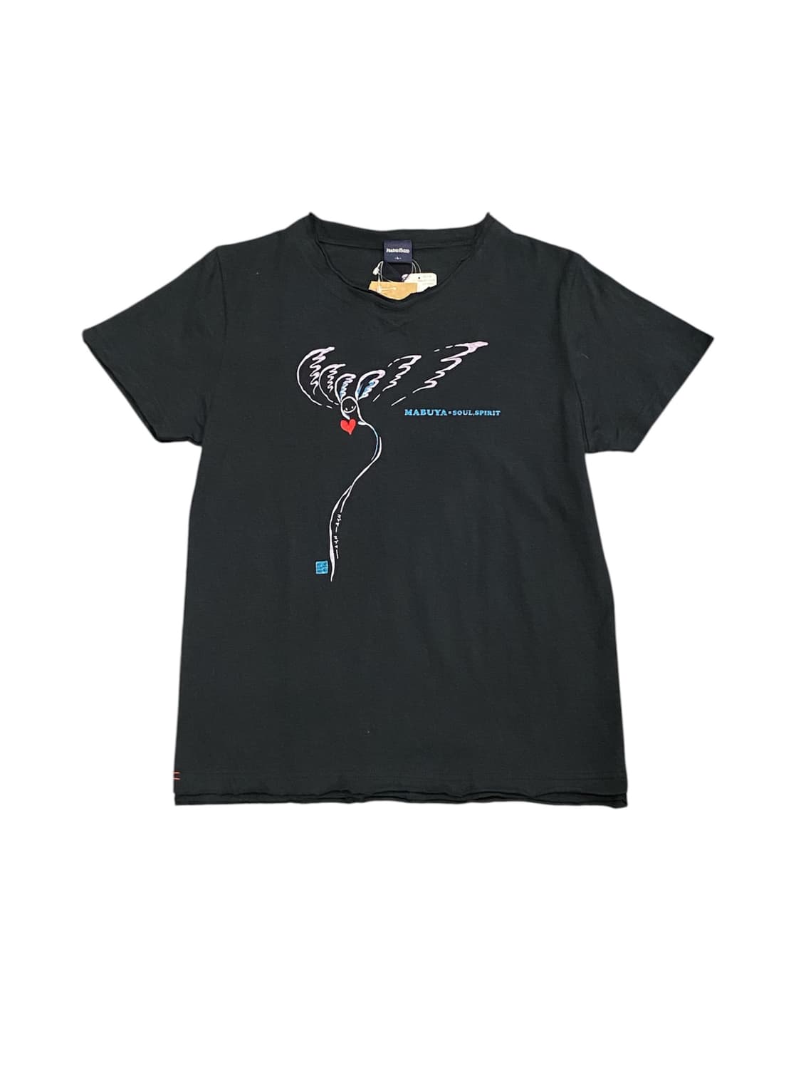 Habu box 날개 프린팅 디테일 반팔 티셔츠 상품이미지1