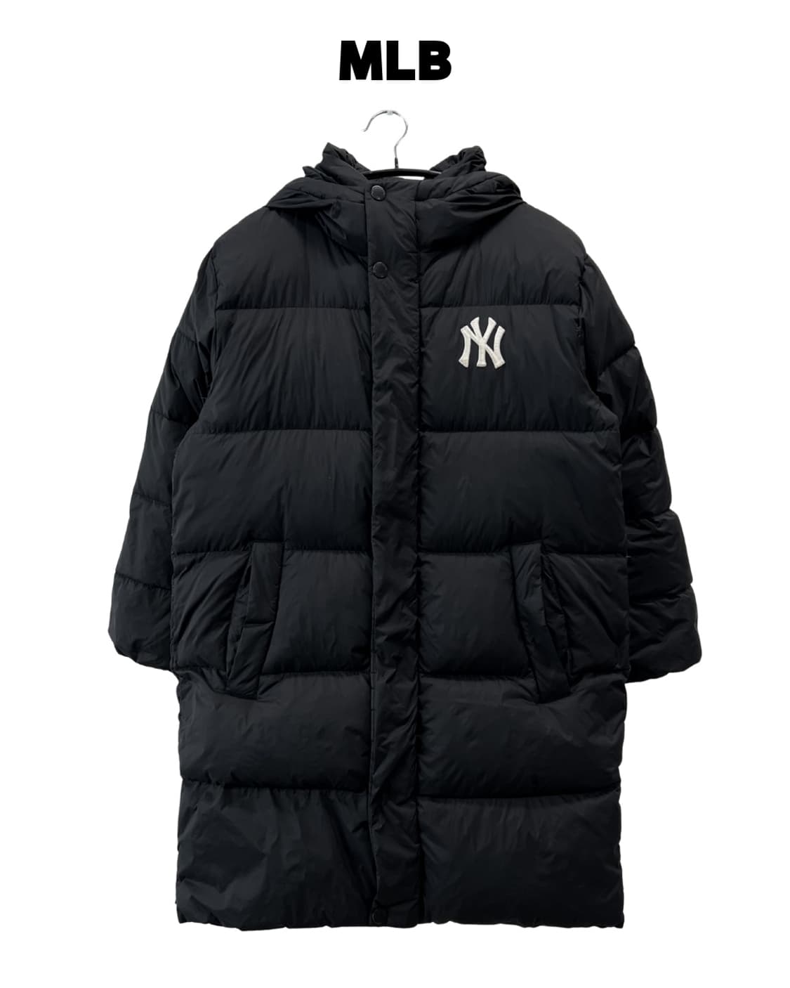MLB 키즈 뉴욕양키즈 구스다운 롱 패딩 자켓 상품이미지1