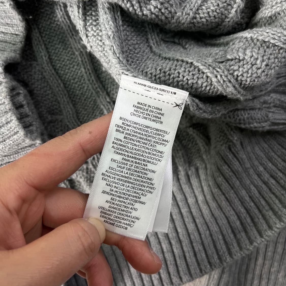 100 폴로 랄프로렌 신형라벨 꽈배기 니트 상품이미지5