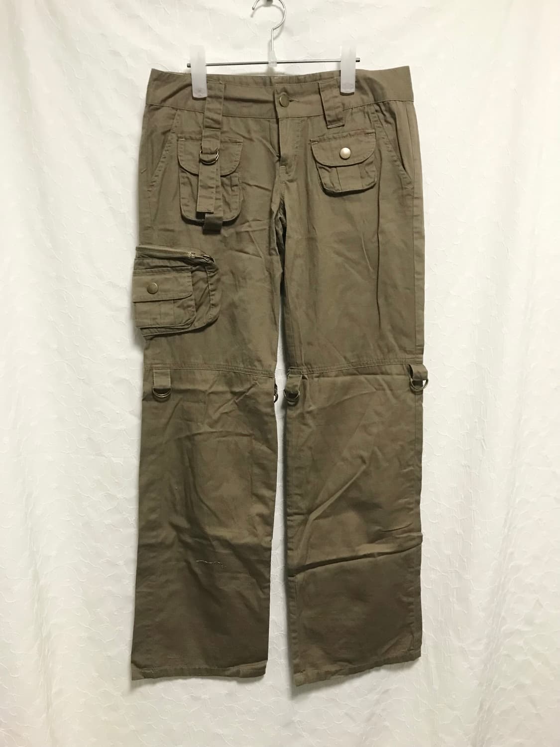 빈티지 y2k 그런지 볼드 포켓 링 카고 팬츠 상품이미지2