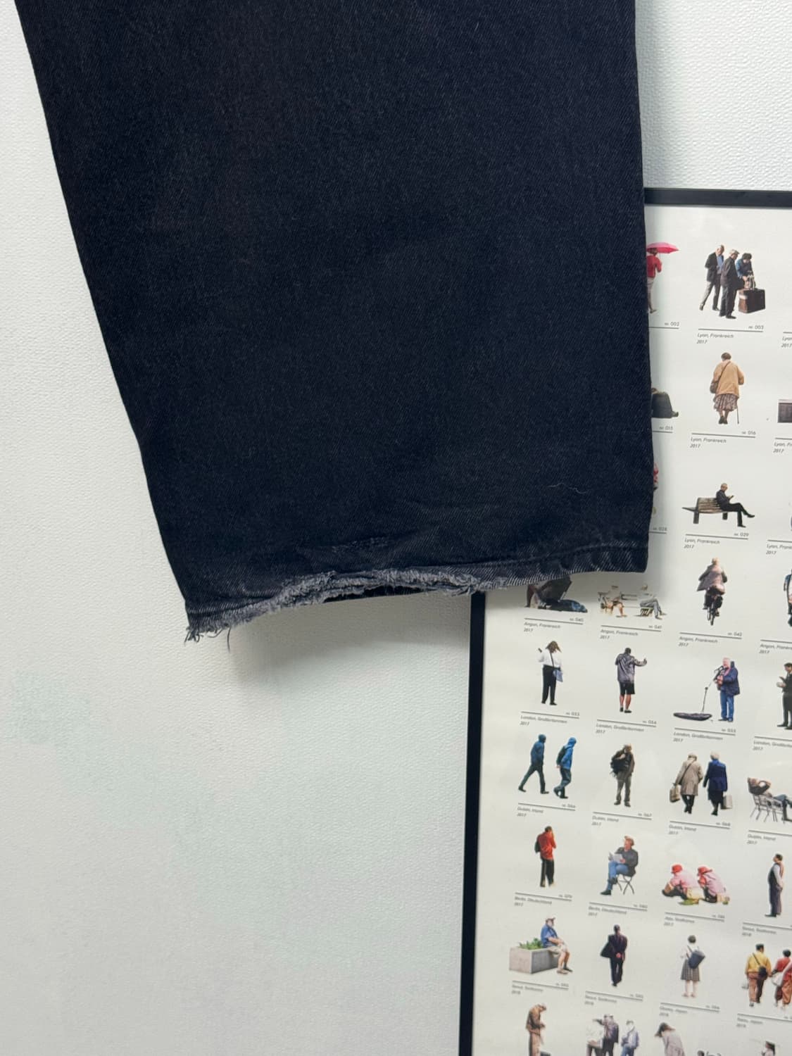 Hatchingroom Wide Curve Jeans Jet Black 상품이미지4