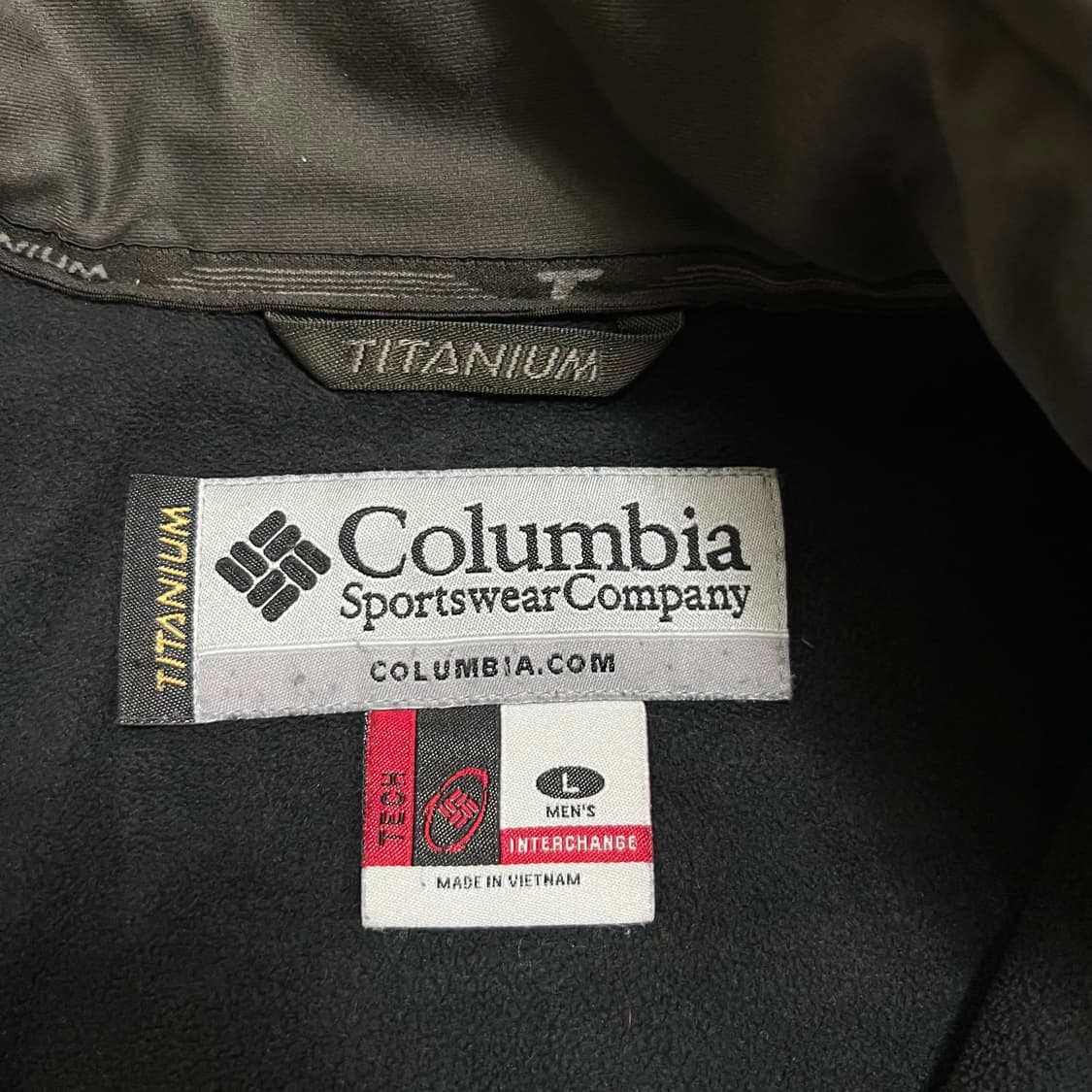 컬럼비아 티타늄 베이직 기모 바람막이 집업자켓 [블랙] L/100 상품이미지8