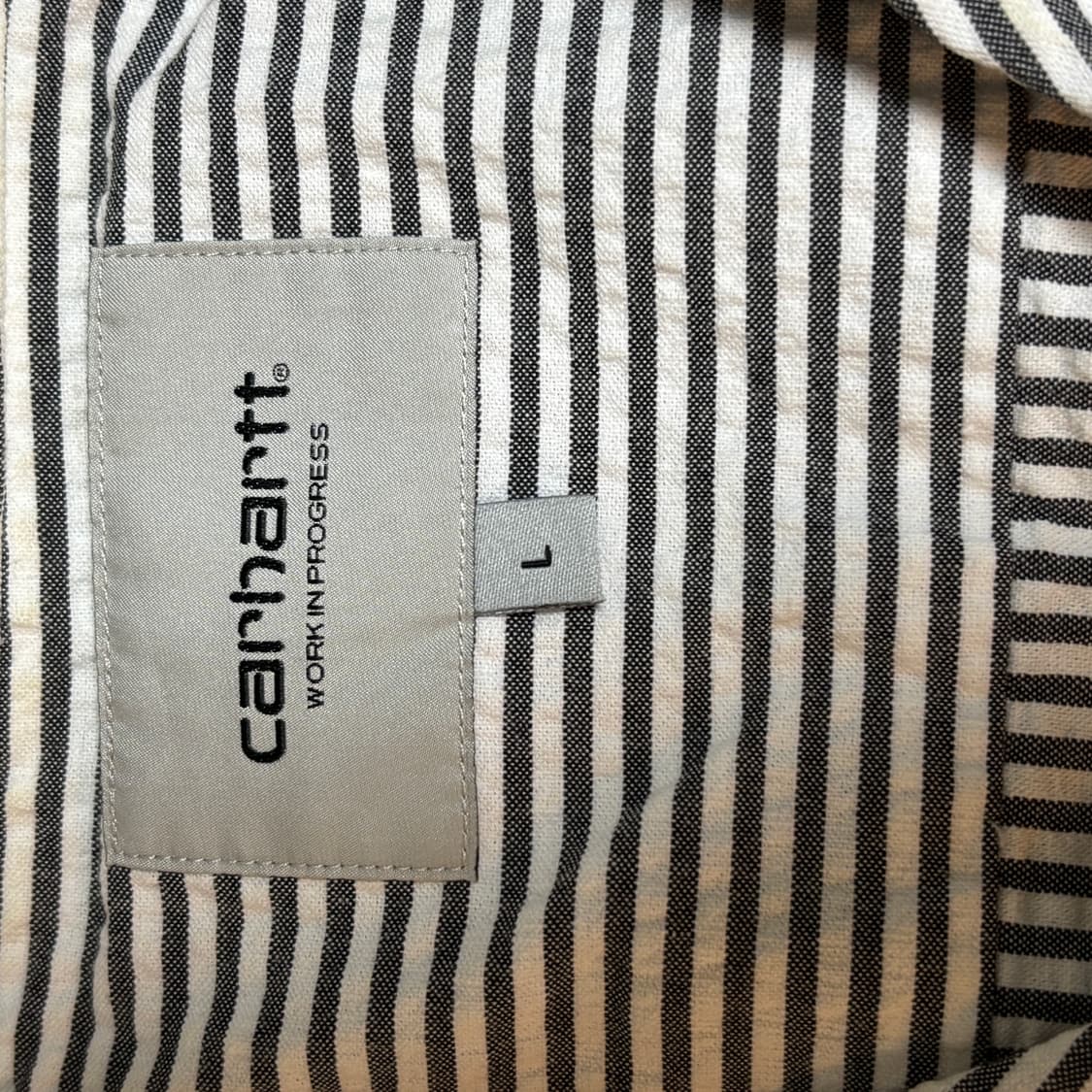 칼하트 스트라이프 셔츠(L) 상품이미지5