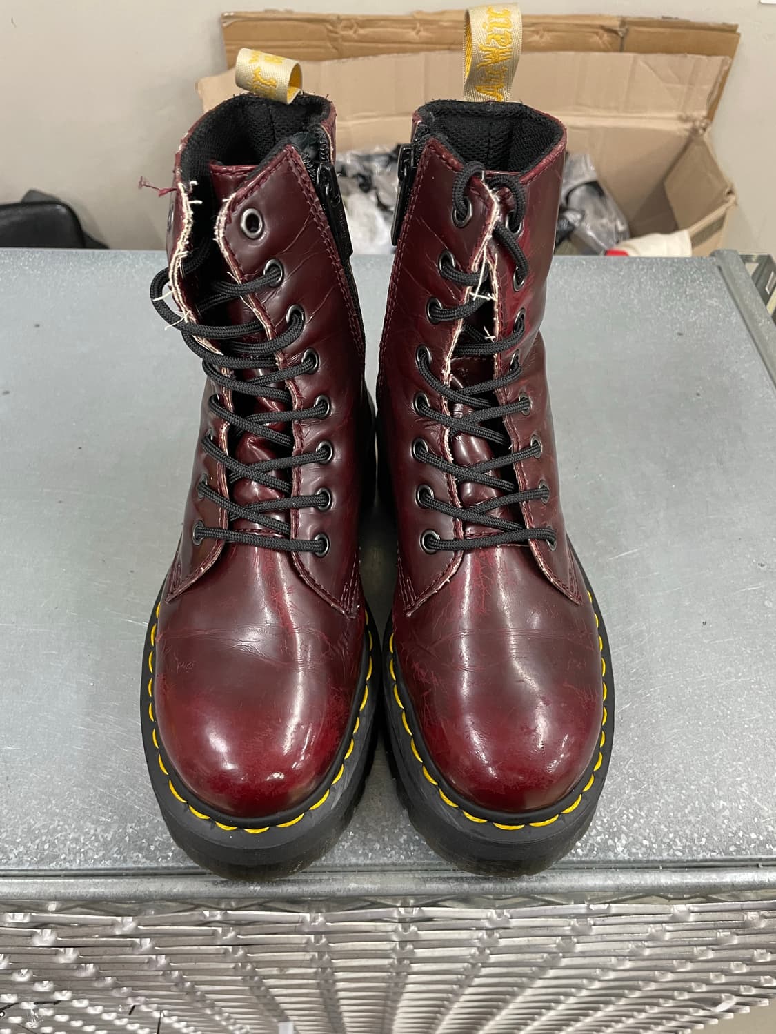 닥터마틴 제이든 부츠 버건디 uk3 상품이미지5