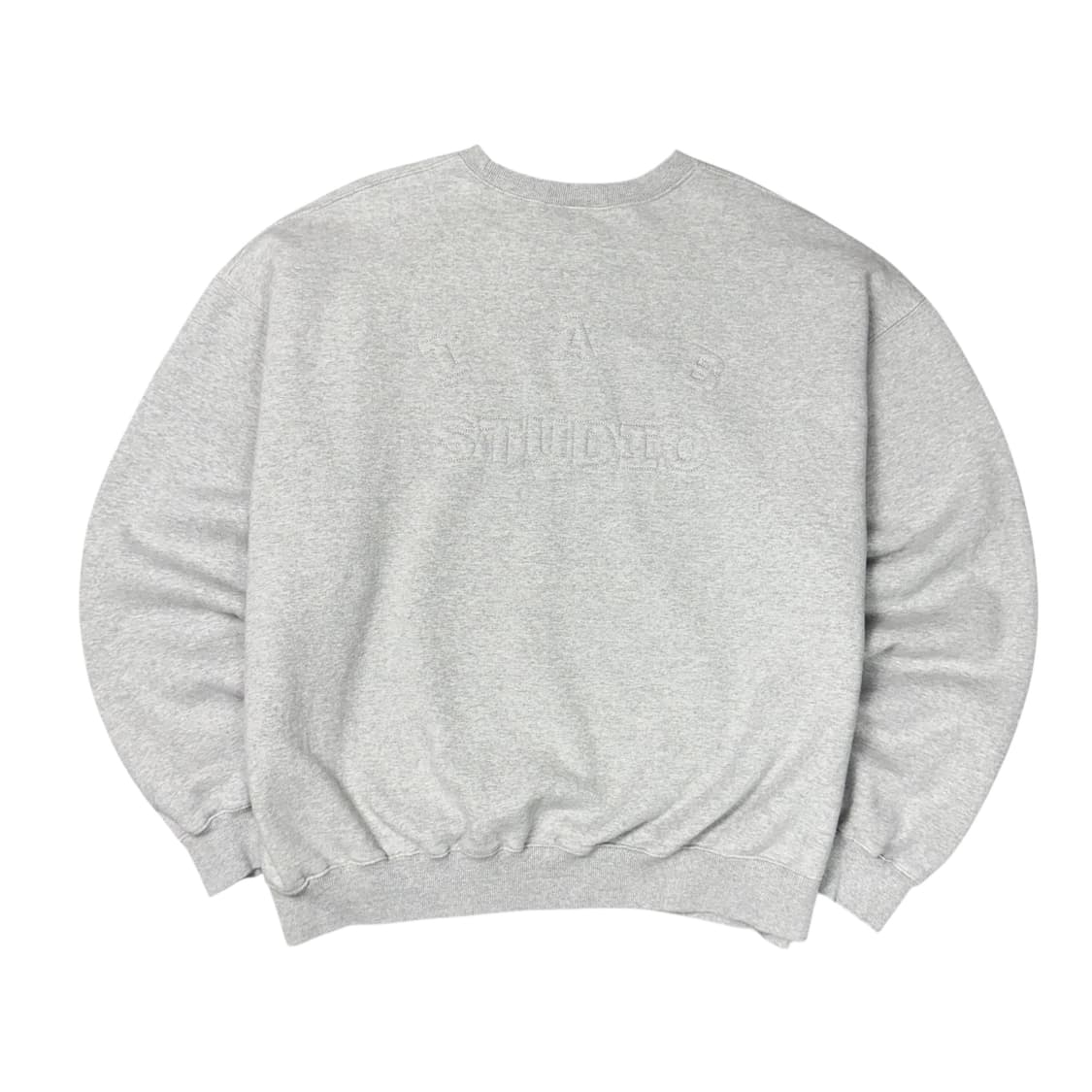 (XXL) 아이앱 스튜디오 엠보스드 스웨트 셔츠 그레이 상품이미지1