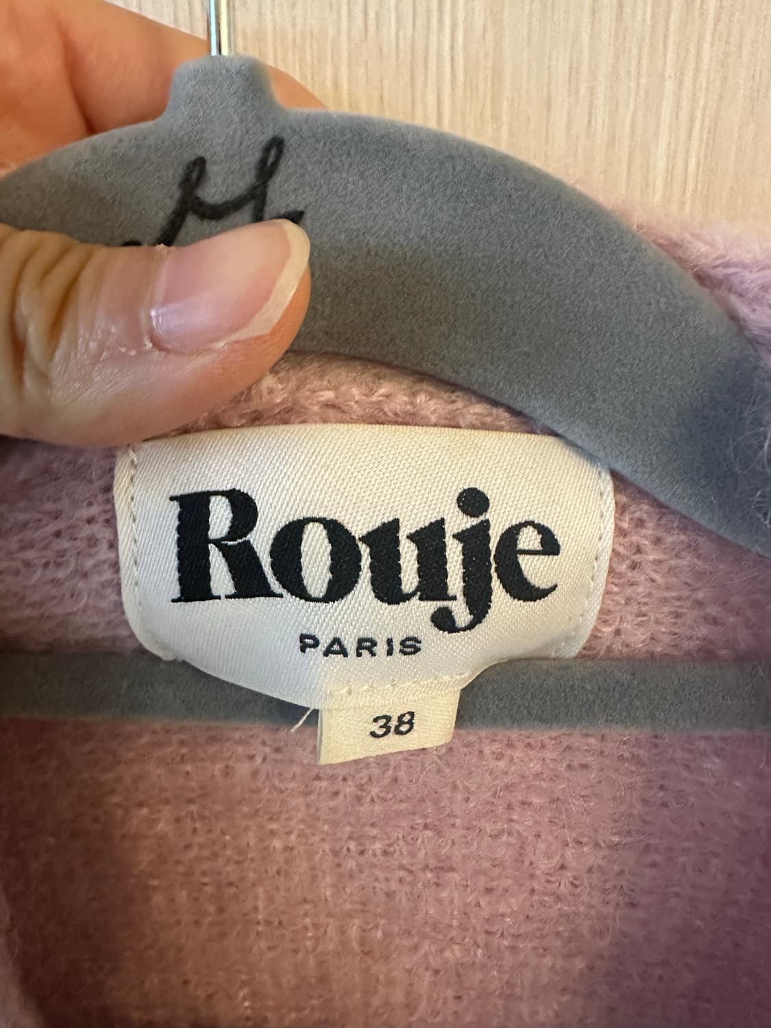 Rouje 루쥬/루즈 논노 모헤어 가디건 핑크 38 사이즈 상품이미지7