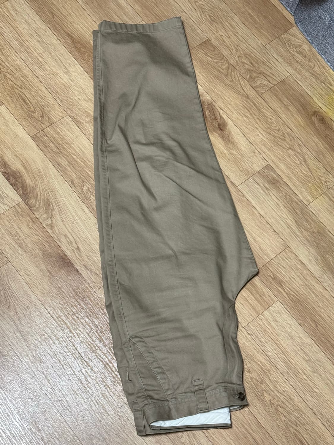 유니클로 U 와이드 치노팬츠 브라운(35) 85사이즈 상품이미지3