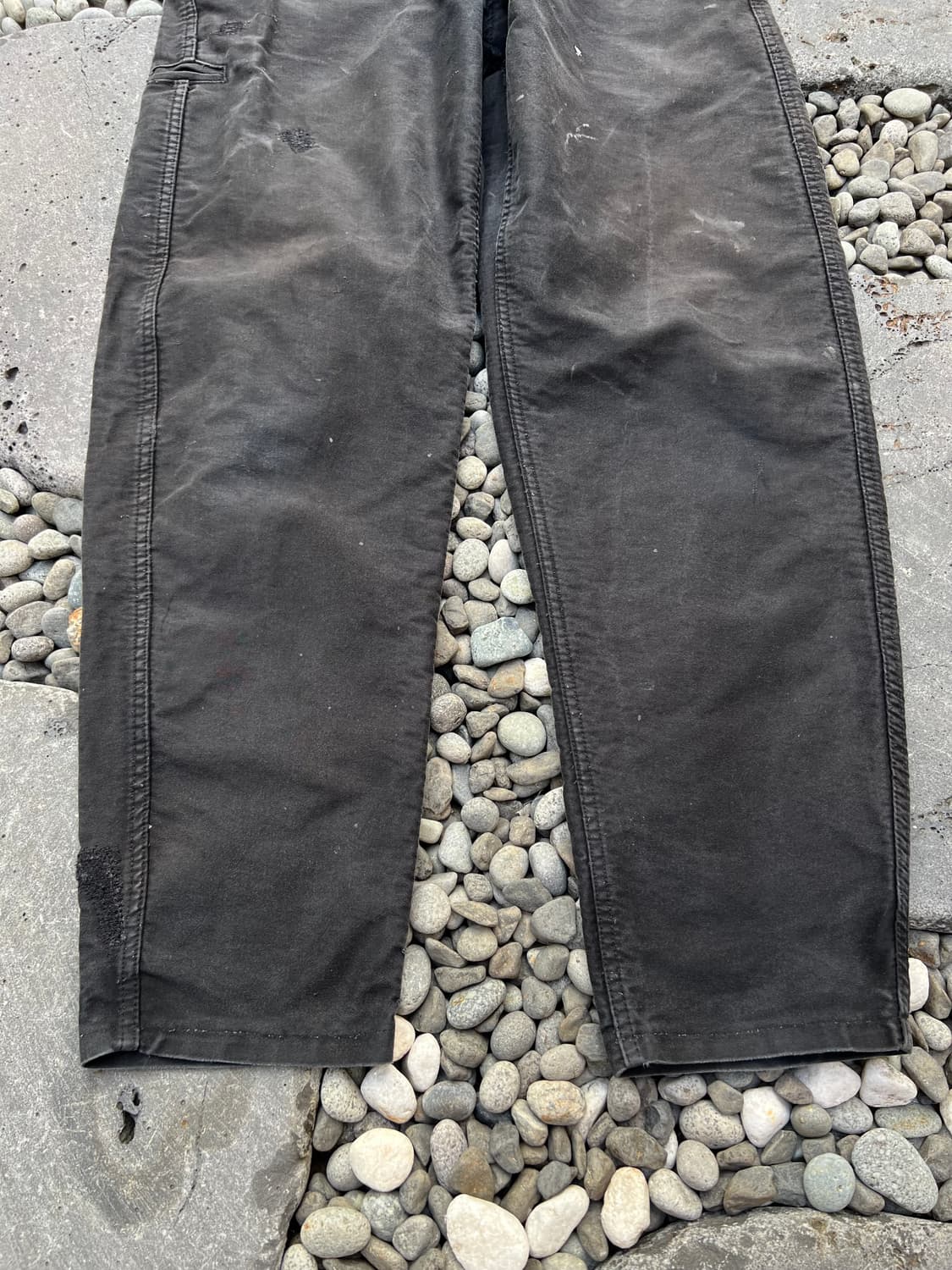 (34인치)OLD EURO BLACK MOLESKIN 블랙몰스킨워크팬츠 상품이미지6