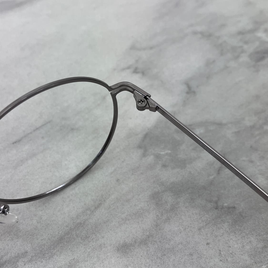 C49 PBL 실버 라운드 역산각 메탈테 안경(Kids) 상품이미지3