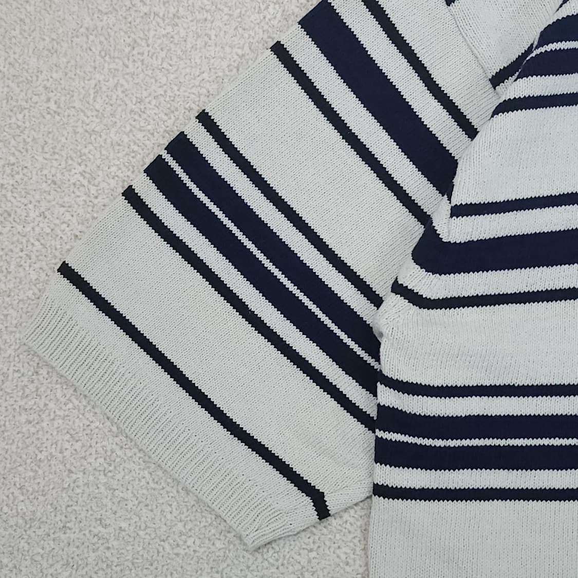 (2)해브해드 남자 스트라이프 카라티 반팔 니트 티셔츠 여름 상품이미지3