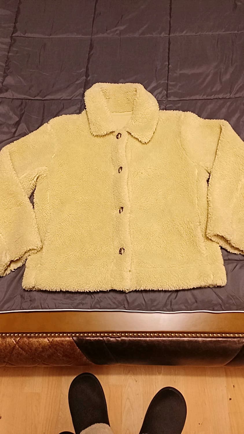 유니클로 뽀글이자켓 M 여성66 가슴55 기장61 상품이미지1