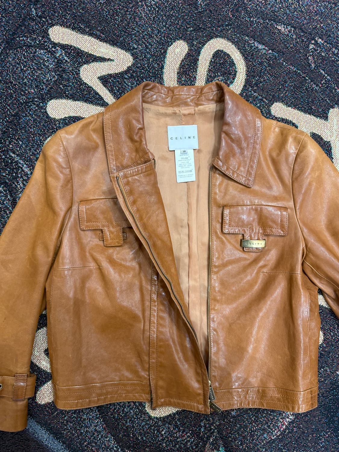 피비 파일로의 올드 셀린느 가죽 자켓 상품이미지3