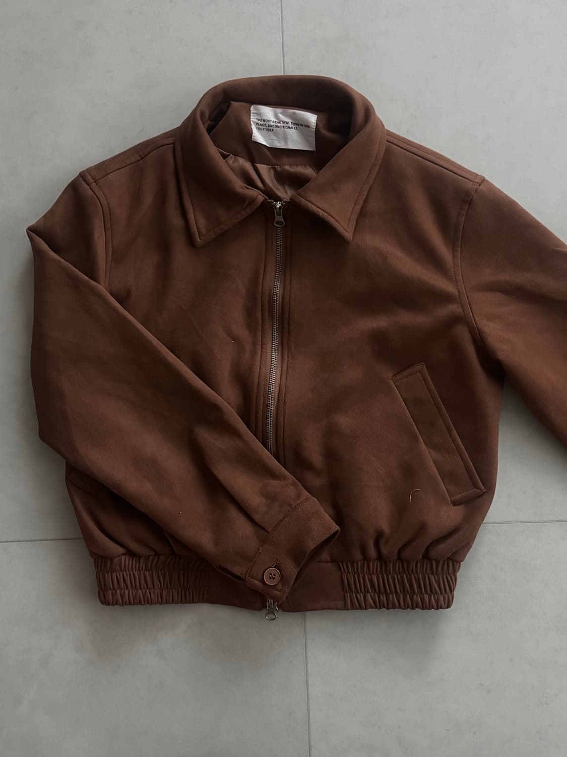 무신사 스웨이드집업 상품이미지1