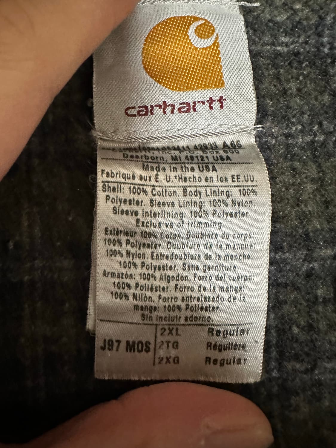 칼하트 디트로이트자켓 모스그린 2xl 상품이미지2