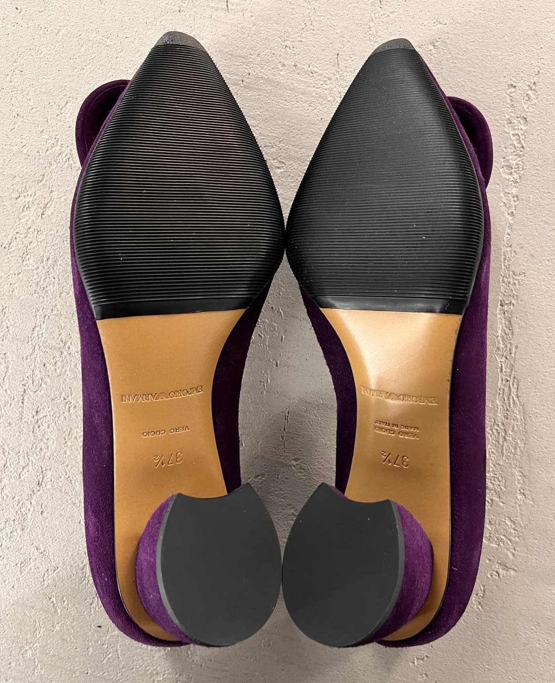 엠포리오 아르마니 퍼플 스웨이드 펌프스 37.5 상품이미지6