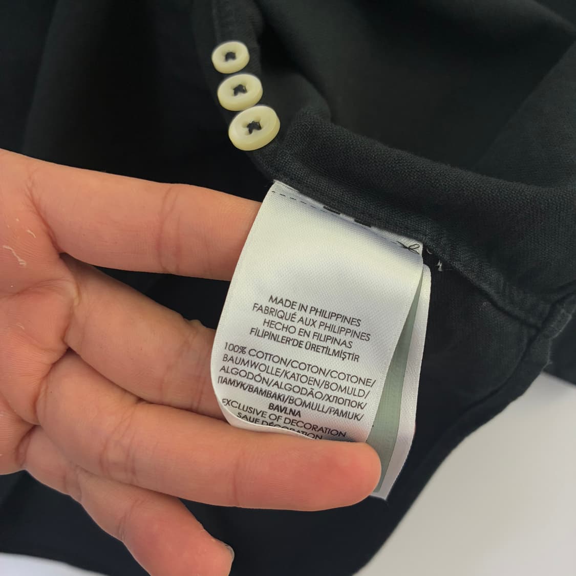 Polo  폴로 랄프로렌 자수 블랙 코튼 셔츠  상품이미지5