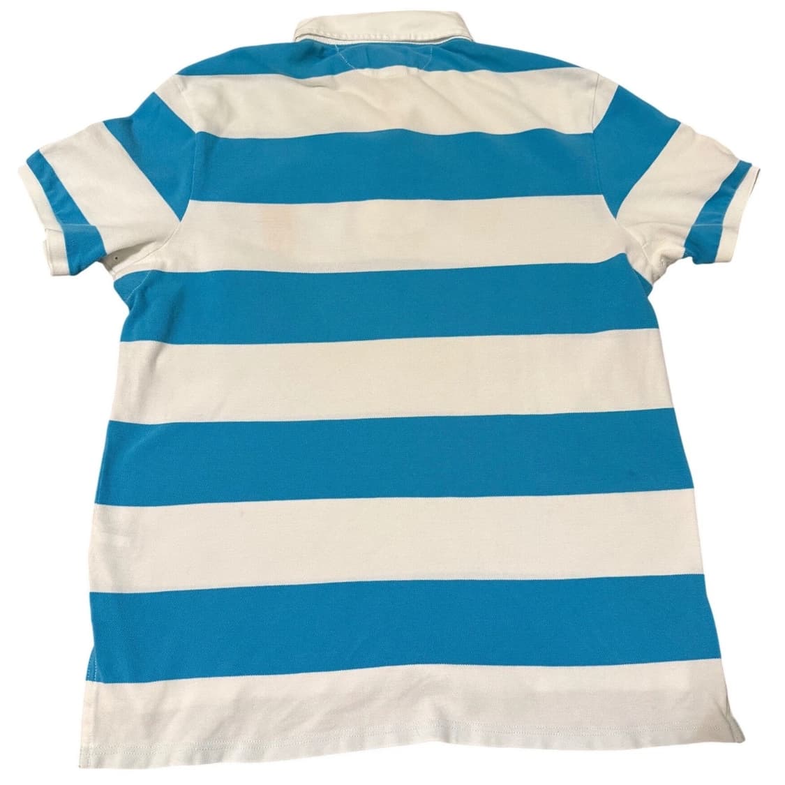 폴로 랄프로렌 스트라이프 빅포니 카라티 블루 화이트  상품이미지3