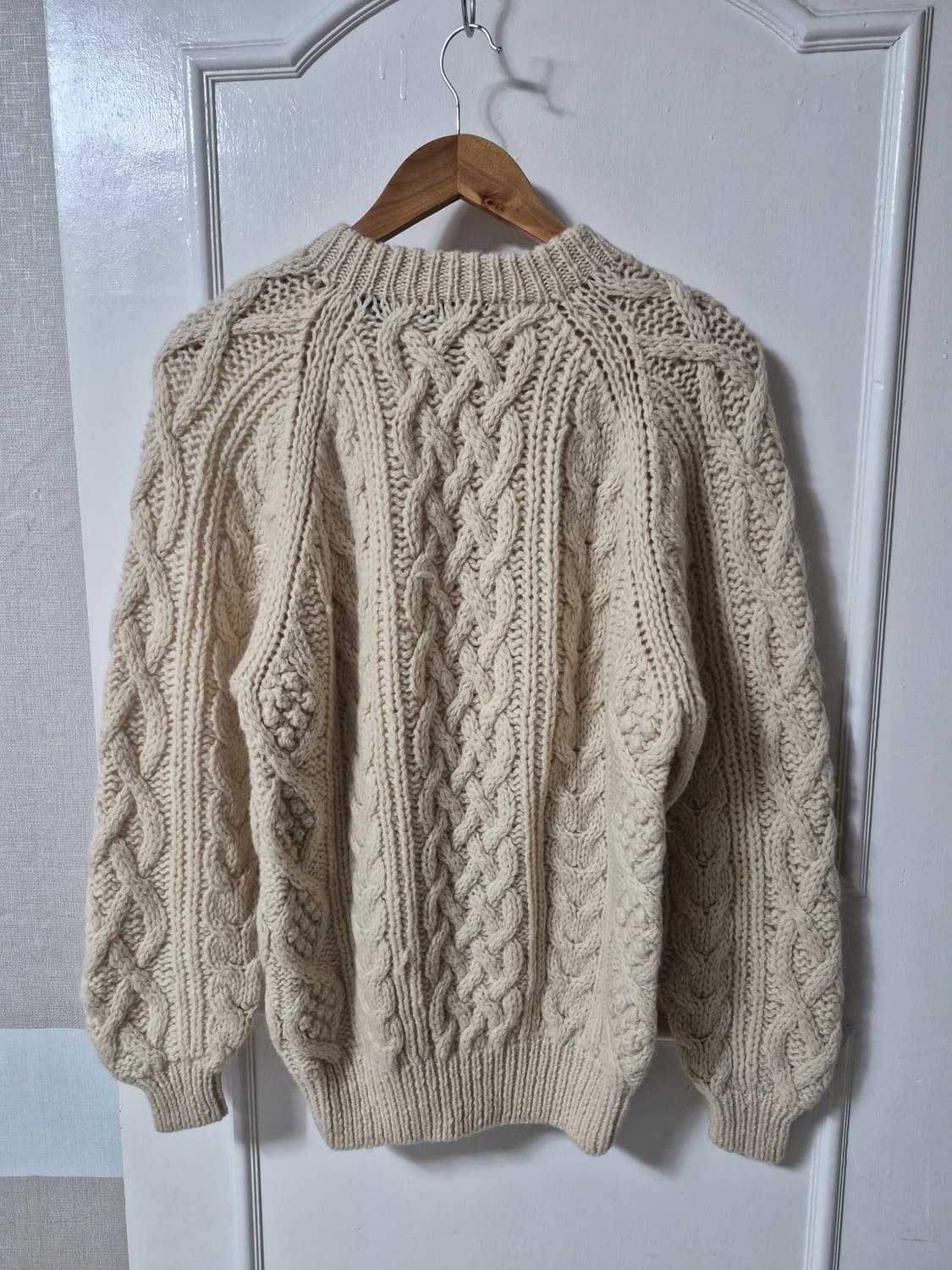 (M) 빈티지 울 알란니트 피셔맨 니트 상품이미지5