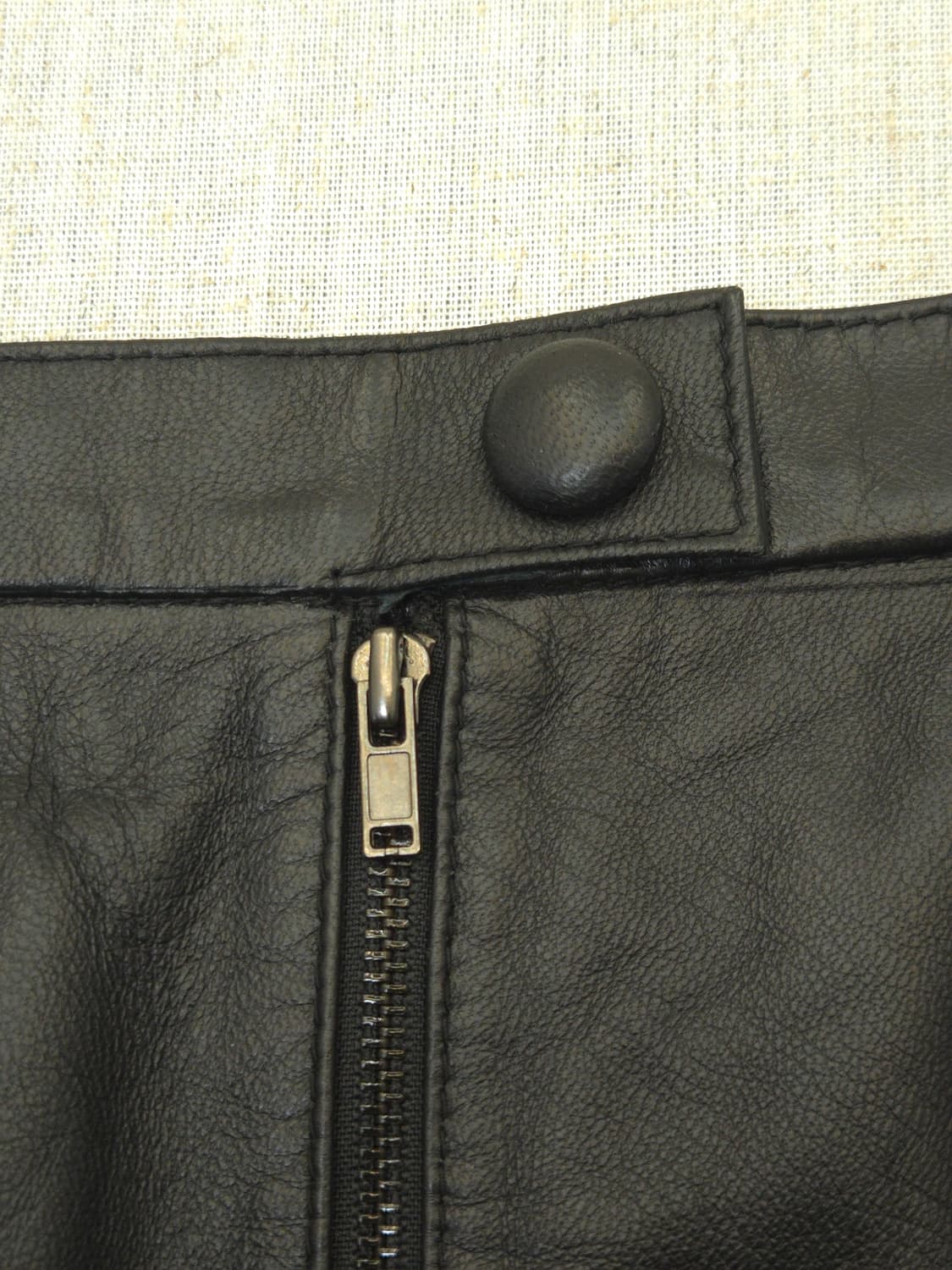 알렉산더 맥퀸 블랙 레더 미니 스커트 상품이미지2