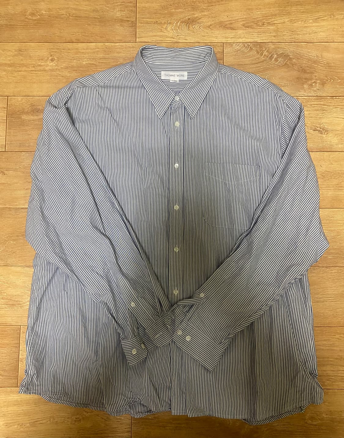 토마스모어 프렌치 스트라이프 셔츠 XL 상품이미지1